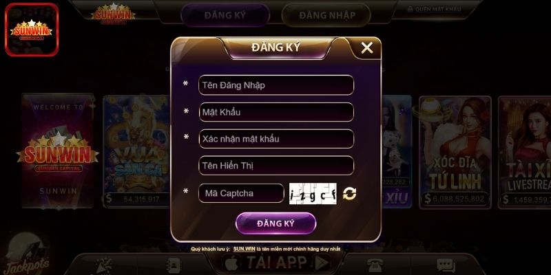 Cách đăng ký tài khoản tham gia cổng game